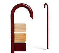 Cane Masters Everyday Walking Cane - Wooden Cane Ideal for Everyday Use for Men, Women and Seniors - Handmade in The USA with American Hickory (34”, Crimson)