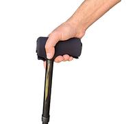 Cane Pad by Crutcheze Premium USA Made Comfort Pad for Walking Canes - Cane Handle Cushion for T-Handle Canees -Accessories for Canes Seniors - Mobility Accessory (Black)