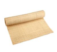 Cane Rattan Webbing Roll, 3.28ft x 15.7inch Woven Open Rattan Mesh Natural Rattan Webbing for Caning Projects Wide Rattan for DIY Crafts Cabinet Chair Furniture (No Hollow)