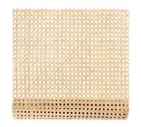 Cane Rattan Webbing Roll, 3.28ft x 15.8inch Woven Open Rattan Mesh Natural Rattan Webbing for Caning Projects Star Anise Wide Rattan for DIY Crafts Cabinet Chair Furniture