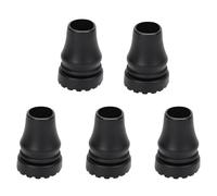 Cane Tip 19 mm - 5 Pack Non-Slip Rubber Replacement Tip for 19 mm Diameter Standard Walking Sticks, Folding Canes, Black Accessory