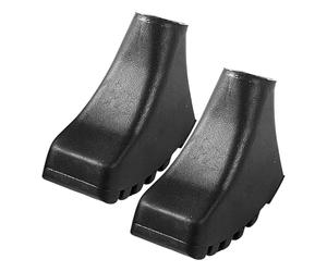 Cane Tip Protectors - Universal Fit Diameter, Outdoor Hiking Pole Ferrule, Anti Skid Rubberised Traction | Internal Metal Washer, Long Lasting Replacement Feet for Crutches Walker Accessory