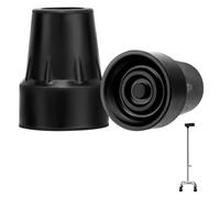 Cane Tips 19 mm Non-Slip Rubber Replacement Cane Tip Heavy Duty Rubber Ferrules for Crutches Walking Sticks Hiking Stick 2 Pcs