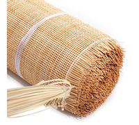 Cane Webbing, 60cm Width, Natural Rattan Roll, Rattan Sheet, Woven Cane Roll, Caning Material for Garden Furniture Repair Chair Cabinet DIY(39x118inch)