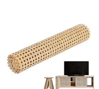 Cane Webbing,Natural Rattan Webbing Roll 35 X 100 Cm Woven Cane Material for Furniture Projects Rattan Mesh Fabric for Chairs and Cabinets