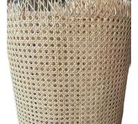 Cane Webbing Woven,Rattan Sheet 35cm Width Natural Cane Webbing Wicker Grid Rattan Roll Weaving Repair Material for Chair Cabinet Furniture Decor(Original,35x30cm)