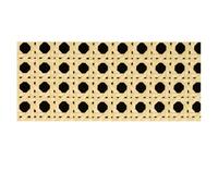 Cane Webbing Woven,Rattan Sheet Yellow Coffee Primary Color Vinyl Cane Webbing Wicker Grid Rattan Roll Weaving Material for Chair Cabinet Furniture Decor Hot(Yellow,40x40cm)