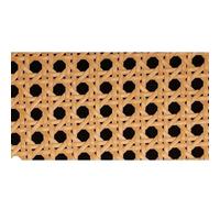 Cane Webbing Woven,Rattan Sheet Yellow Coffee Primary Color Vinyl Cane Webbing Wicker Grid Rattan Roll Weaving Material for Chair Cabinet Furniture Decor Hot(Brown,45x45cm)
