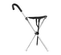 Cane with Seat - Lightweight Stick with Seat, Adjustable Foldable Cane Chair, Anti-Slip Base for Adults and Seniors | Lightweight Walking Stick Stool for Travel, Hiking, Outdoor Urban Trail, Park,