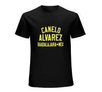 Canelo Alvarez Boxing Legends O-Neck 100% Cotton Short Sleeve Unisex T-Shirt M Black