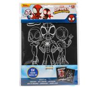 Canenco Spiderman Marvel Scratch Art Stationery Set
