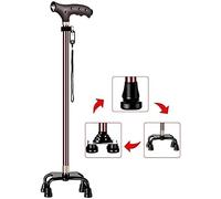 Canes Cane Elderly Crutches Aluminum Alloy Walking Stick with Light 10-Speed Expansion One Foot, Four feet, Big Four Foot Base Interchange 74-97.3 cm Long Elderly Supplies It's so kind of you