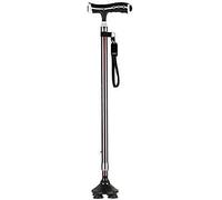 Canes Walkers for seniors Anti- Slip Walking Stick for Elderly with Crutches Walking Stick with Magnetic Therapy Stick Adjustable TelesLightweight Four Foot Red Small Feet rollator walker, Durable Mob