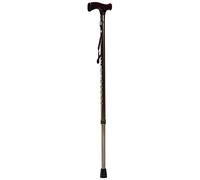 Canes Walking Stick Practical Telescopic Adjustable Walking Stick Aluminum Alloy Canes Light Crutchs Non-Slip Walking Multifunctional Walker, Brown 68-92Cm, Mountaineer, decorate Aqiong