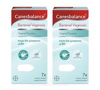 CanesBalance Vaginal Pessaries | Bacterial Vaginosis Symptom Treatment | Starts to Work Immediately to Relieve Unpleasant Intimate with BV | Clinically Proven- Pack of 7x2 (14 Total), White