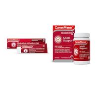 CanesMeno Menopause Care Bundle Hydration and Comfort Gel 30 ml with Ectoin and Lactic Acid Plus Menopause Support Tablets 30 Count with Red Clover and 17 Vitamins and Minerals