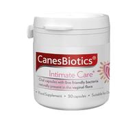 Canesten CanesBiotics, Oral Capsules with Live Friendly Bacteria Naturally Present in The Vaginal Flora, 4 Billion Live Cultures, Vitamin B2, Food Supplement, 30 Capsules