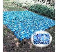 CANEVE Marine Blue Camouflage Net,Camo Netting Hunting Shutters,2x3m,2x4m,3x8m,4x6m,5x8m,5x10mSunscreen Camouflage Net,Lightweight Tear Resistant Camo Cargo Net Hunting Party Decoration(Size:8mX10m)