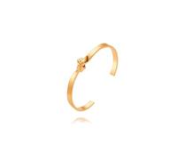 CANEVINKA 18K Gold Plated Chain Bracelet Anklet Adjustable Layering Open Paperclip Link Bracelet Minimalist Jewelry For Women, 6.3inches, Brass, no gemstone