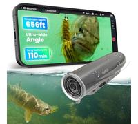 CanFish Fishing CamX, HD 1080P & 136° Ultra-Wide-Angle, 656FT ROV Waterproof, Motion Sensing, Segmented Intelligent Recording, Wireless Charge, App Compatible iOS and Android