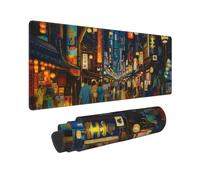 CANFLASHION Tokyo Street Mouse Pad,Office Desk Mat 31.5"×11.8",Large Gaming Mouse Pad, XL Extended Waterproof Desk Pad for Computer with Non-Slip Rubber Base，300 * 800 * 3mm