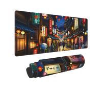 CANFLASHION Tokyo Street Mouse Pad,Office Desk Mat 31.5"×11.8",Large Gaming Mouse Pad, XL Extended Waterproof Desk Pad for Computer with Non-Slip Rubber Base，300 * 800 * 3mm