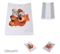 Cangaroo Changing Mat Bear 67 x 44 cm, Side Raise, Washable, Colour: White