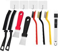 CANGCANG 12 PCS Cleaning Brush Set, Gap Cleaning Brush for Bathroom Tile Window Groove, Crevice Brushes Wire Brush Bathroom Cleaning Brushes, Super Scraper Oven Scraper Tool Non Scratch
