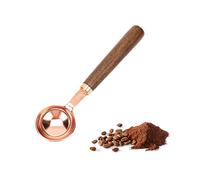CANGCANG 15ml Retro Stainless Steel Coffee Scoop,1 Tablespoon Coffee Measuring Spoon Wood Long Handle Coffee Bean Scoop Tea Scoop Measuring Spoon for Coffee Milk