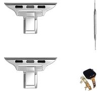 Cangroo Italian Charm Bracelet Watch Band Connectors Compatible for Apple Watch Series 1-11, Ultra 3 2 1, SE 3 2, DIY Strap Adapter for Making Jewelry Bracelet Band Kit Accessories