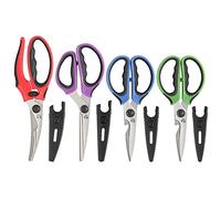 Cangshan 1026726 4-Piece Heavy Duty Shears Set with Guards, Multi-Color