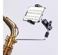 CANHET Alto/Tenor Saxophone Lyre Phone Holder with Adjustable Arm, Sax Accessories Music Mount for Marching Band, Fit iPhone 17 Pro Max, Galaxy, All 4-7" Smartphone