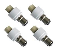 CANHUI Pack of 4 B15/B15D/BA15D to G9 Light Bulb Socket Adapter/Converter for Halogen and LED Pin Fittings -