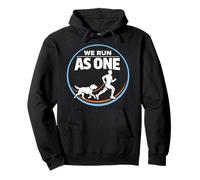 Canicross Dog Running Run With My Dog Trail Dog Skijoring Pullover Hoodie