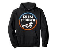 Canicross Dog Running Run With My Dog Trail Dog Skijoring Pullover Hoodie