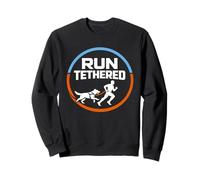 Canicross Dog Running Run With My Dog Trail Dog Skijoring Sweatshirt