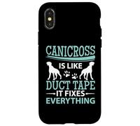 Canicross Is Like Duct Tape It Fixes Everything Running Dog Case for iPhone X/XS