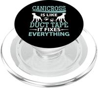 Canicross Is Like Duct Tape It Fixes Everything Running Dog PopSockets PopGrip for MagSafe