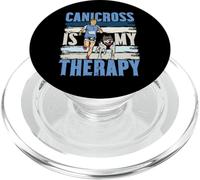 Canicross Is My Therapy Running Dog Lover Jogging Puppy PopSockets PopGrip for MagSafe