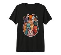 Canid Fox Wild Dog Nature Spirit Core Hunt Pack Eternal Premium T-Shirt