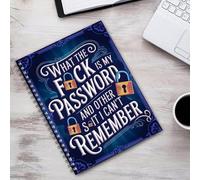 Canigegui Password Keeper Books, What The F*** Is My Password, And Other S**t I Can't Remember, Pas- Notebook,Spiral Personal Information Keeping Journal, For Seniors Grandparents Family Friends