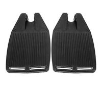 CANIGHT 1 Pair Sturdy Wheelchair Footplates with Practical Design and Plastic Material, Reduces Sliding and Shaking, Suitable for People of Ages, Universal Replacement Footrest