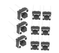 CANIGHT 100Pcs Momentary Push Button Switches for Breadboard Pcb Compact Tactile Electronic Button for DIY Projects and Electronic Devices