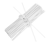 CANIGHT 100pcs White Iron Double Wire Binding Calendar Hooks for Posters