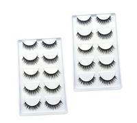 CANIGHT 10pairs Natural-looking False Eyelashes Soft Comfortable Easy to Wear Makeup Lashes for Beautiful Eye Enhancement Per Box