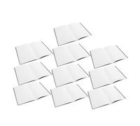 CANIGHT 10pcs A5 Kraft Paper Notebook Journal with Unlined Pages and Firm Linestitched Binding, Smooth Writing Experience, Sturdy Design for Students and Artists, for Work and Group