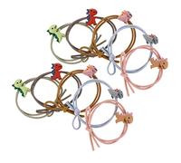 CANIGHT 10pcs Cartoon Dinosaur Hair Ties for Girls Women Adorable Band Ponytail Holders Sweet Fashionable Hair Accessories for Birthday