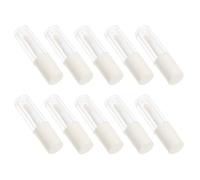 CANIGHT 10pcs Empty Lip Gloss Tube, 1.2ml Plastic Mini Lipstick Containers, Portable White Refillable Bottles for DIY Travel and Outdoor Use