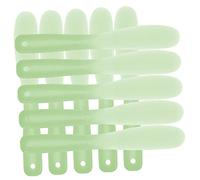 CANIGHT 10pcs Makeup Stirring Spatulas Silicone Makeup Mixing Tools Ergonomic Cosmetic Plate Spatulas for Foundation Professional Plate Mixers