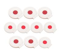 CANIGHT 10pcs Microfiber Shooting Target with White and Red Layers, Lightweight and Easy to Carry for Personal Use and Hanging the Tree, for Outdoor Practice and Skill Improvement
